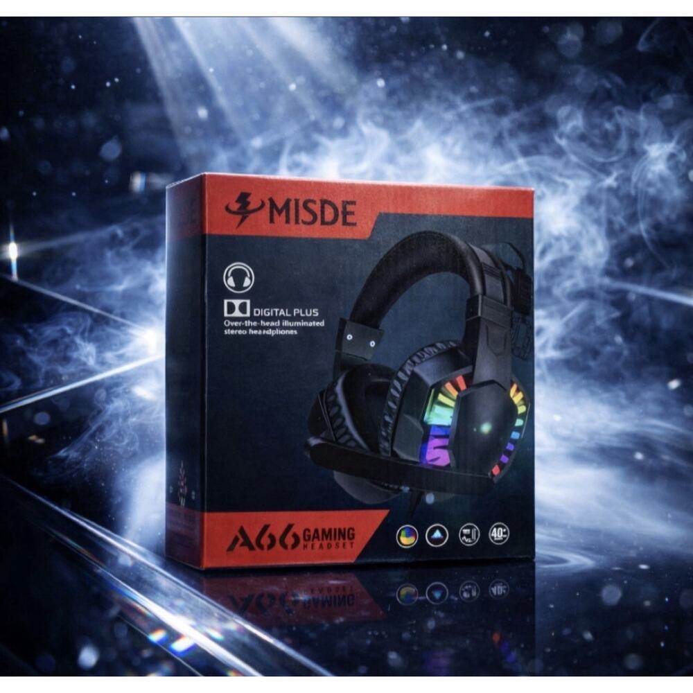 Misde A66 Gaming Over The Head Headset with Mic for PC